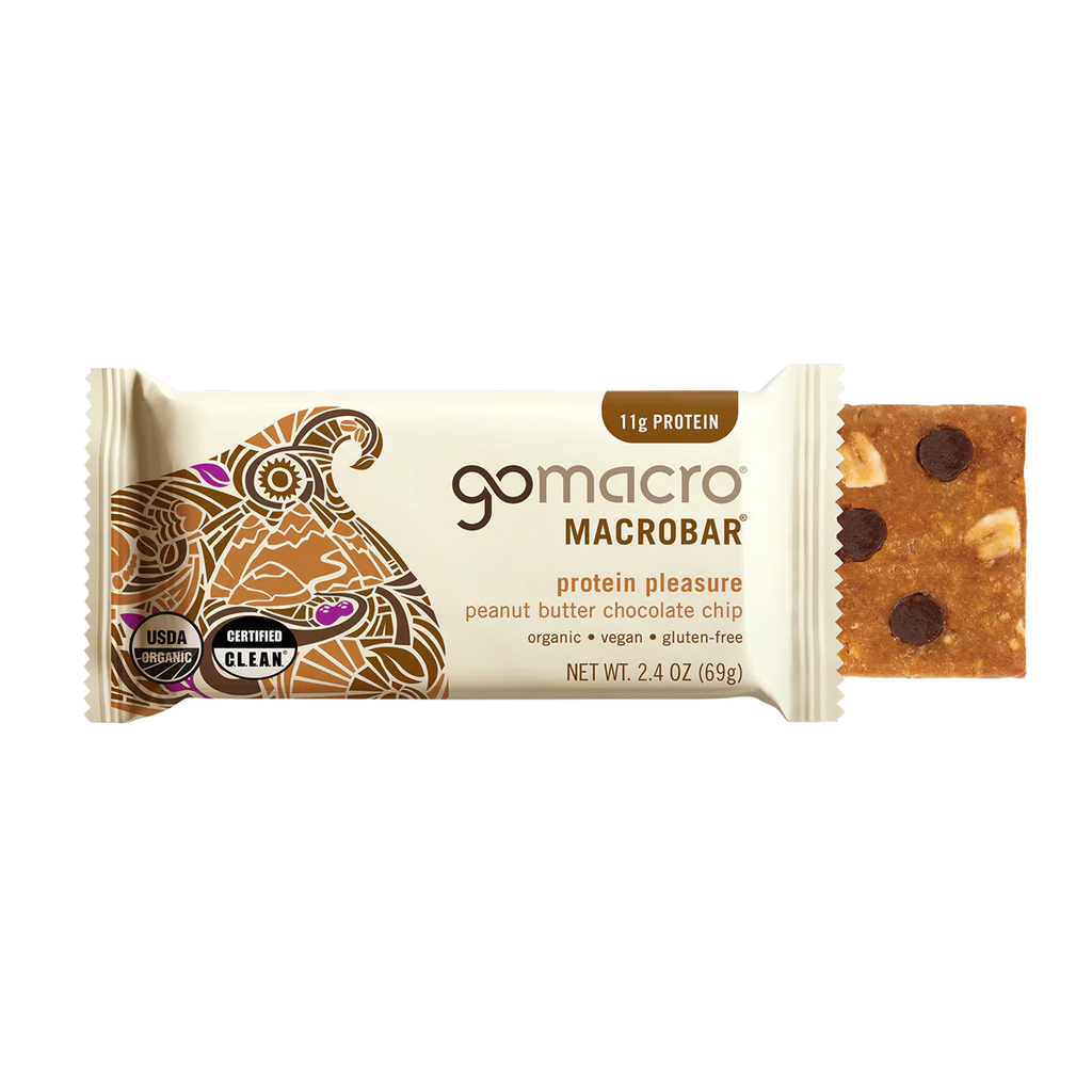 GoMacro Peanut Butter Chocolate Chip MacroBar – 65g Bar