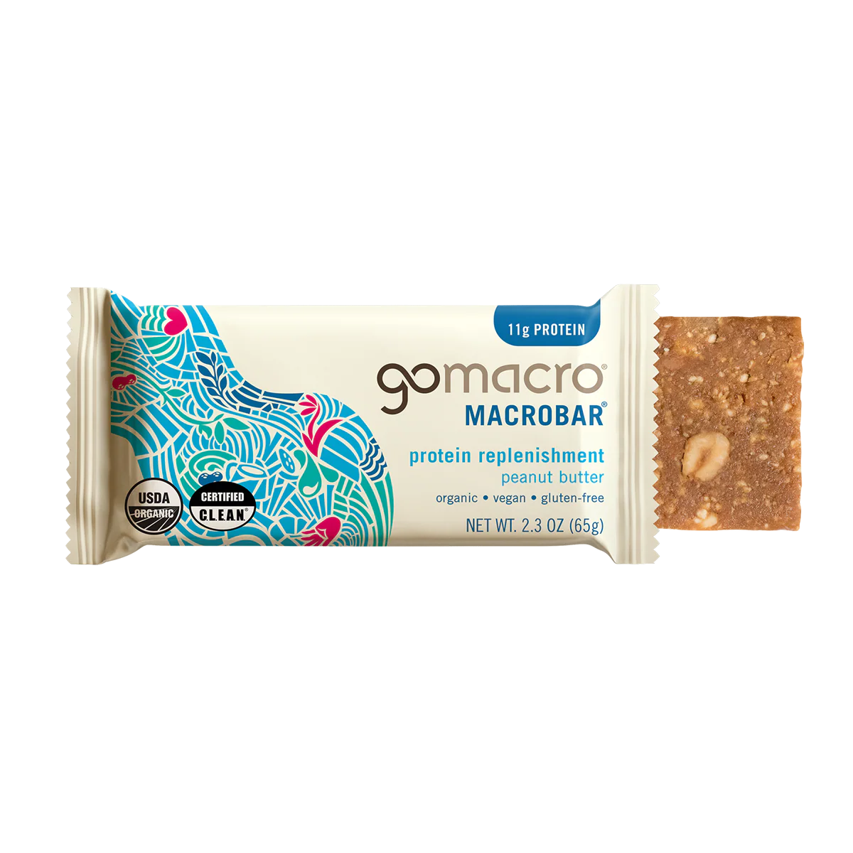 GoMacro Peanut Butter MacroBar – 65g Bar