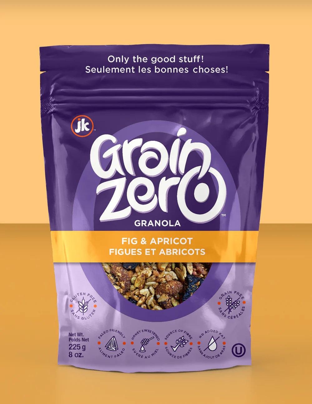 Grain Zero Fig & Apricot Granola – 225g