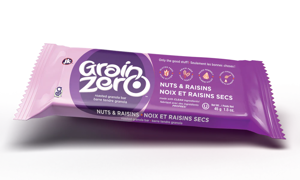 Grain Zero Nuts & Raisins Bar – 45g