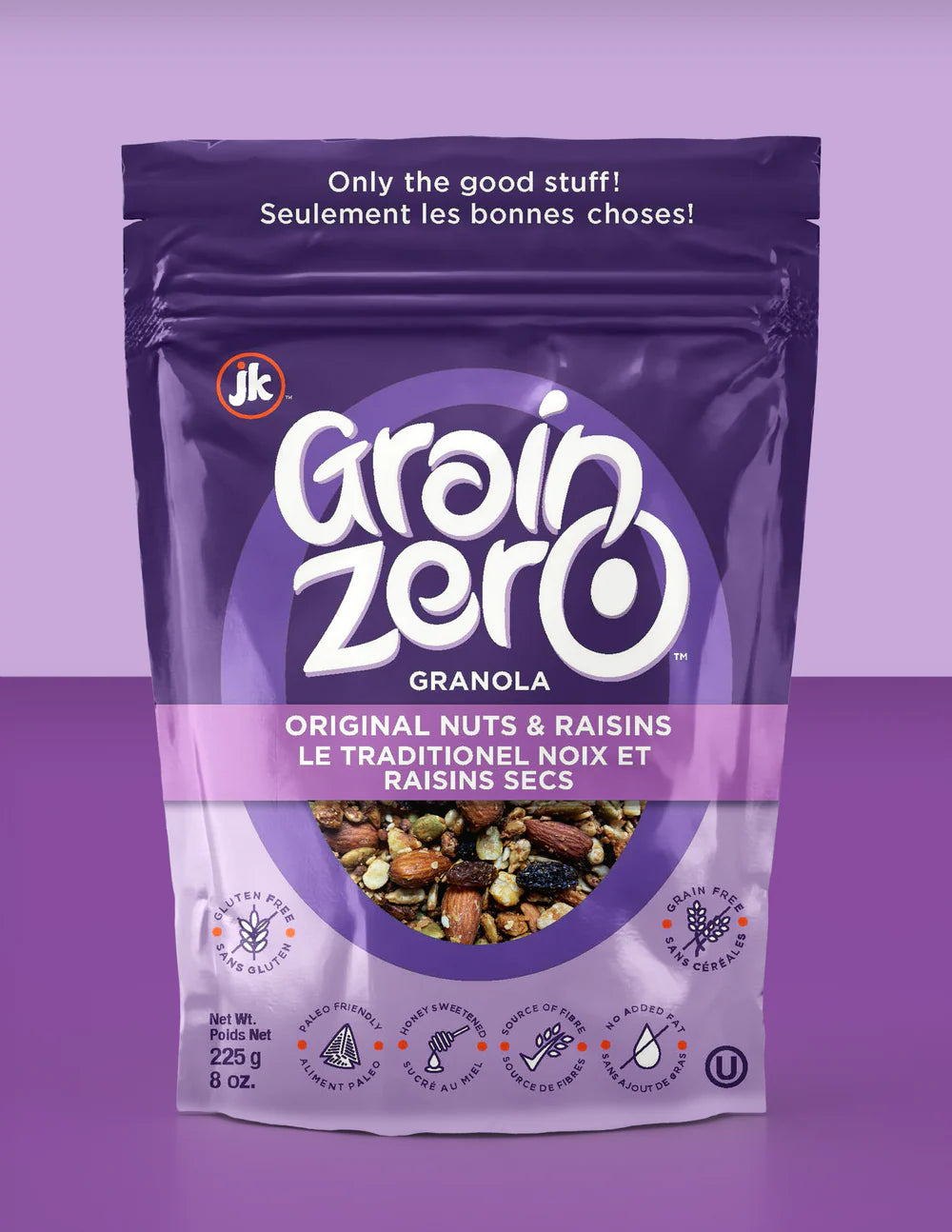 Grain Zero Original Nuts & Raisins Granola – 225g