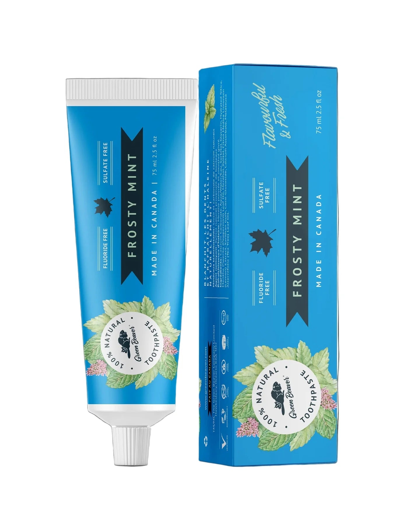 Green Beaver Natural Toothpaste – Frosted Mint 75 mL