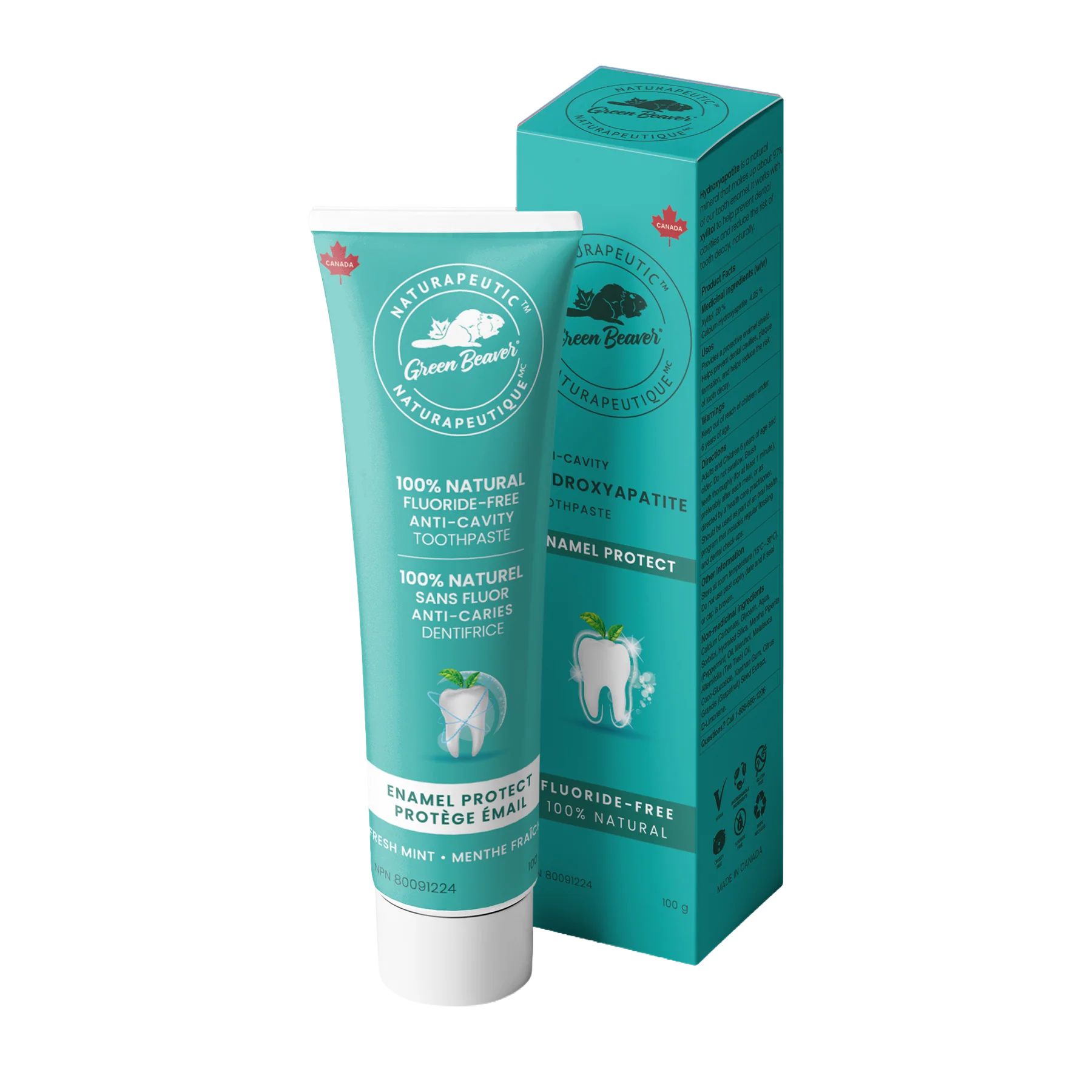 Green Beaver Naturapeutic Enamel Protect Toothpaste – Fresh Mint 100 g