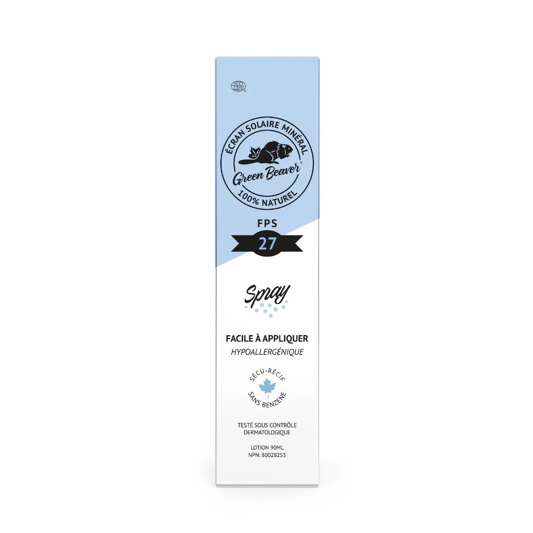 Green Beaver Mineral Sunscreen SPF 27 Spray – 90 mL