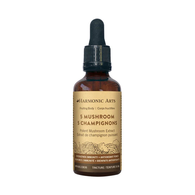 Harmonic Arts 5 Mushroom Tincture - 50 mL