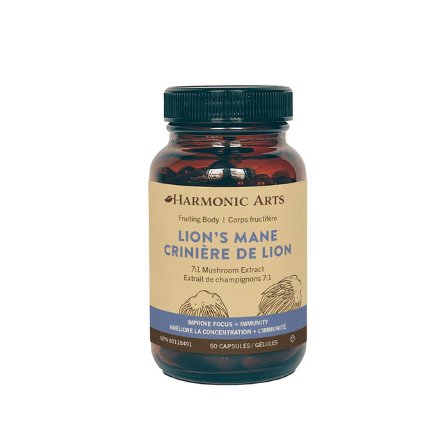 Harmonic Arts Lion's Mane Mushroom Capsules - 60 Capsules