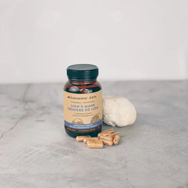 Harmonic Arts Lion's Mane Mushroom Capsules - 60 Capsules