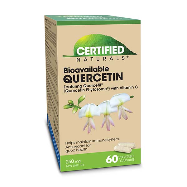 Hedley Certified Naturals Bioavailable Quercetin-250 mg - 60 Capsules