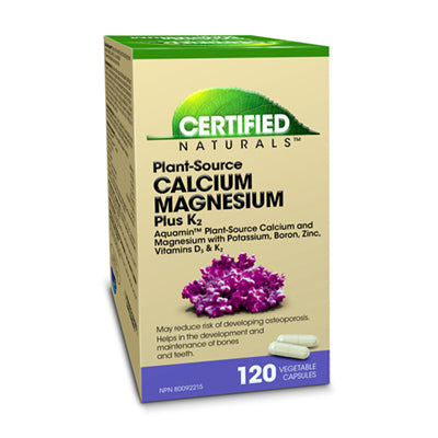 Hedley Certified Naturals Calcium Magnesium + K2 - 120 Capsules