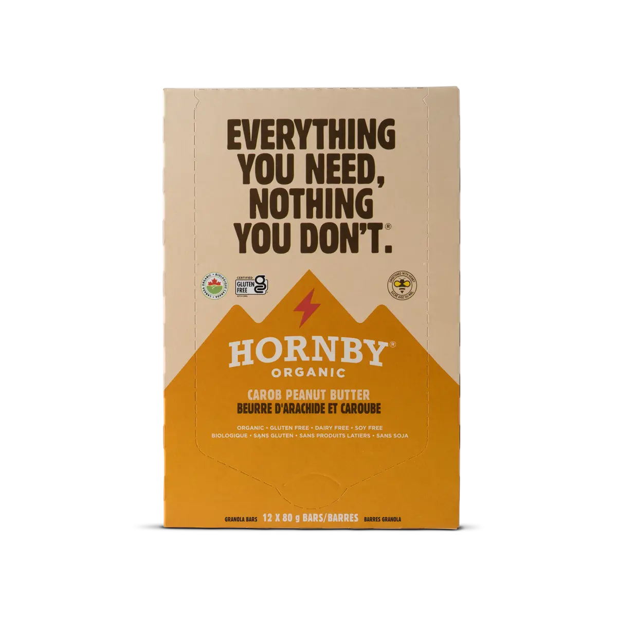 Hornby Organic Carob Peanut Butter Energy Bar – 80g