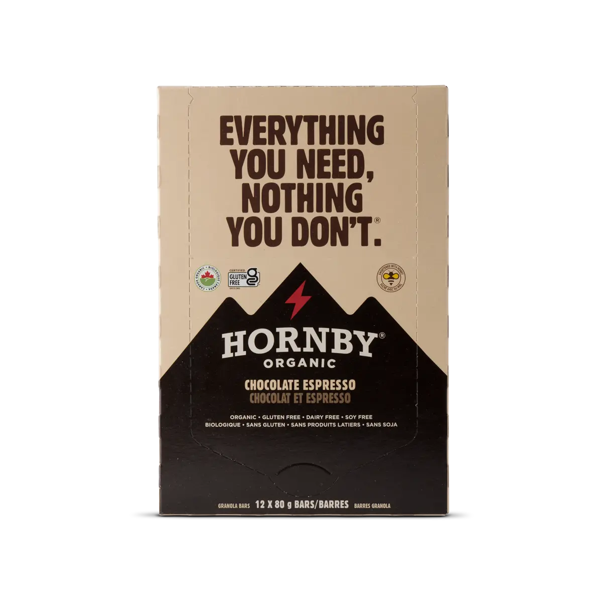 Hornby Organic Chocolate Espresso Energy Bar – 80g