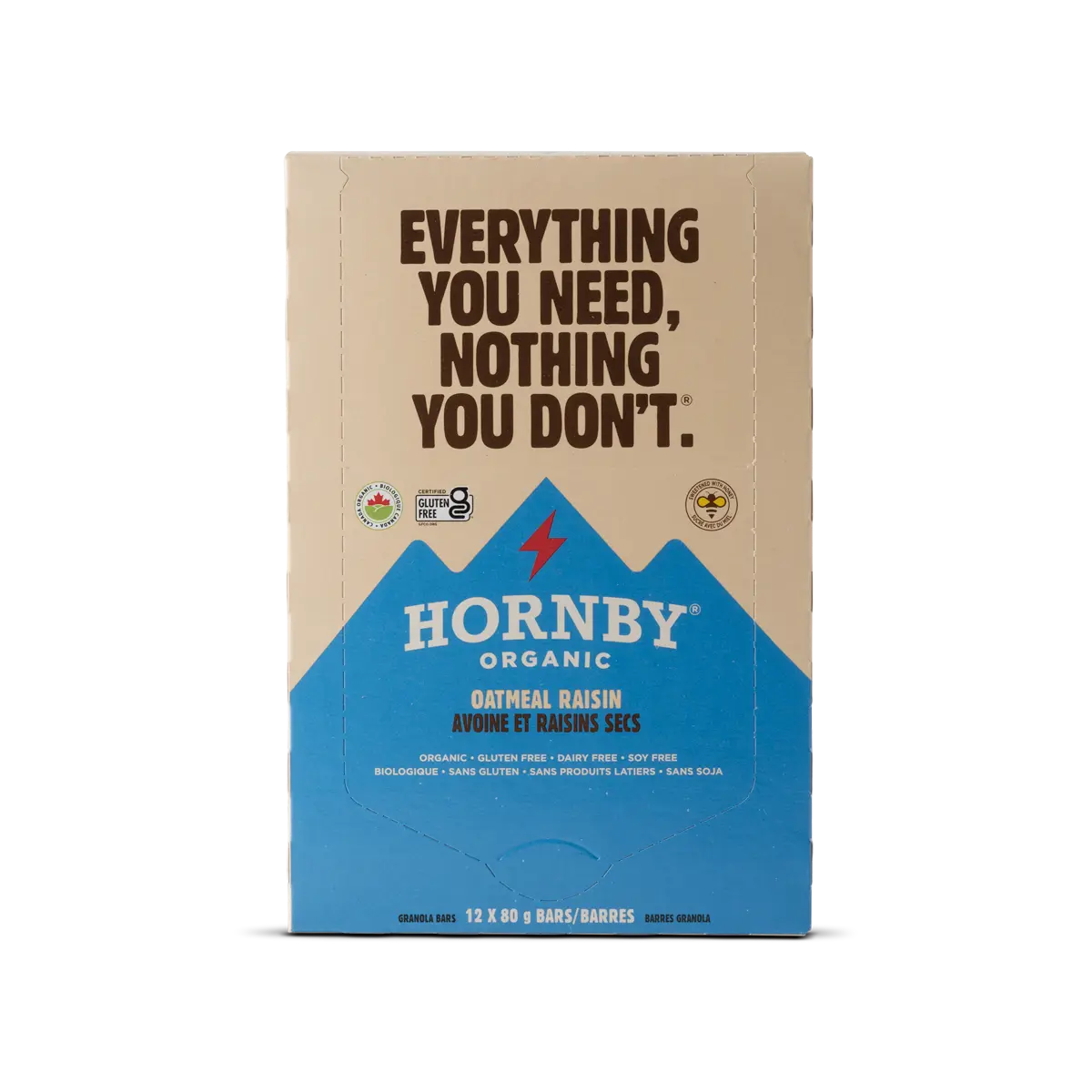 Hornby Organic Oatmeal Raisin Energy Bar – 80g