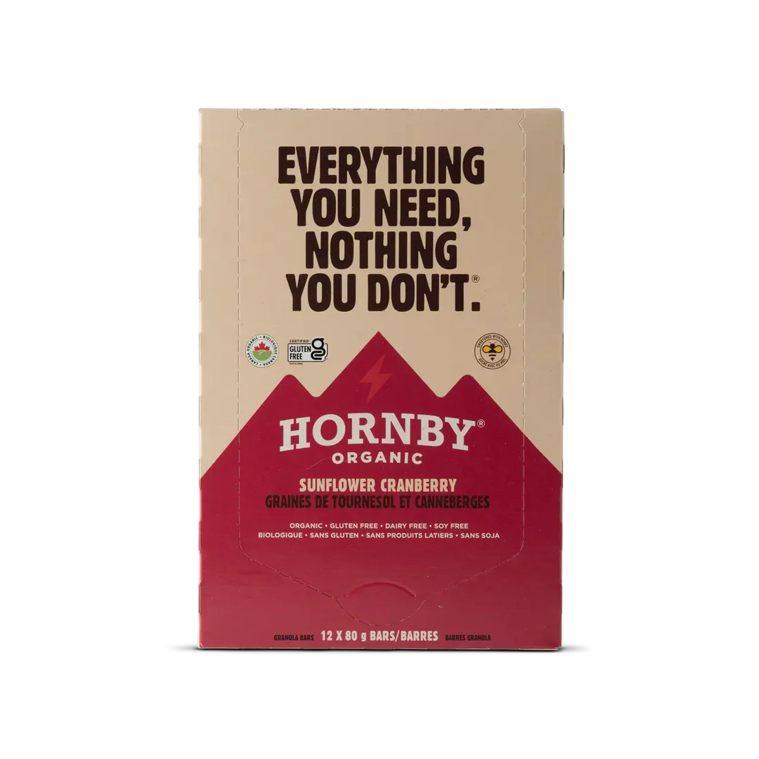 Hornby Organic Sunflower Cranberry Energy Bar – 80g