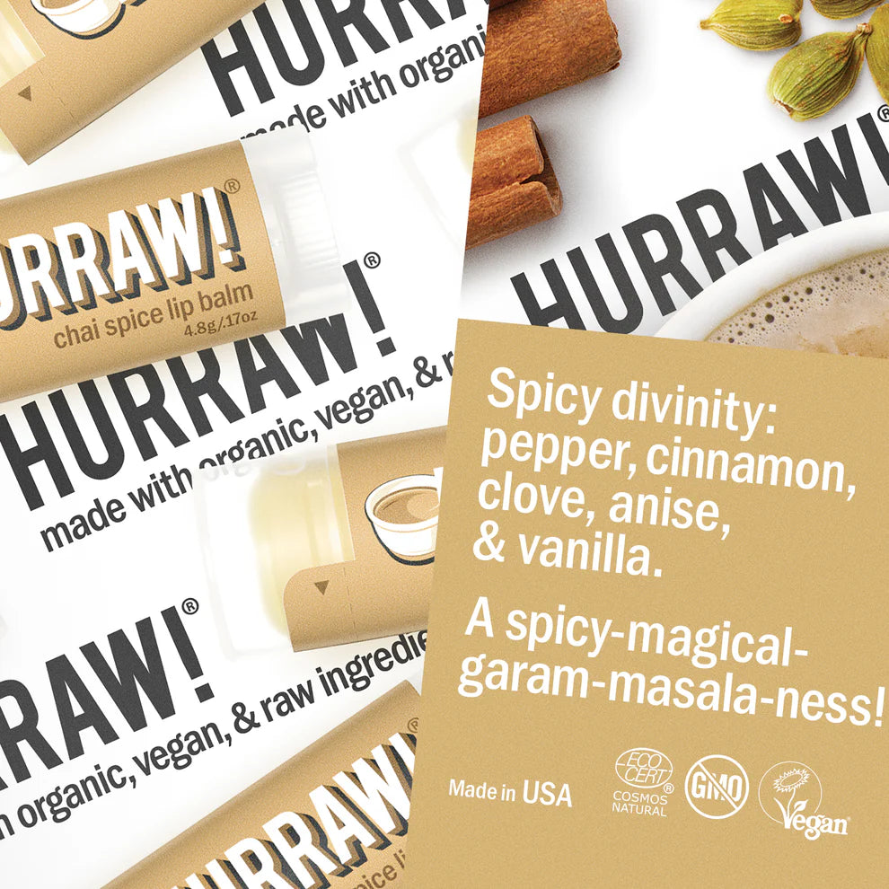 Hurraw! Chai Spice Lip Balm – 4.8g