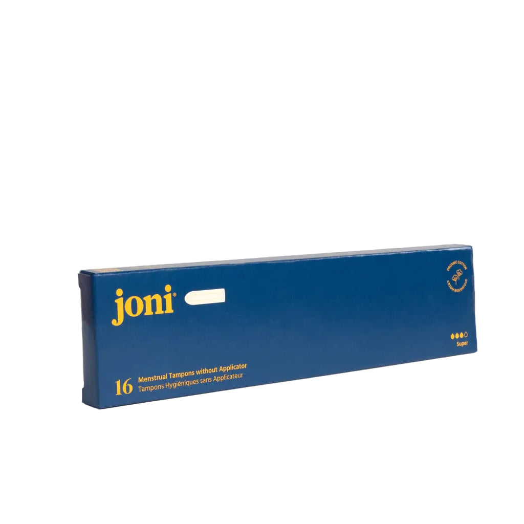 Joni Organic Cotton Super Tampons – Non-Applicator 16 Tampons