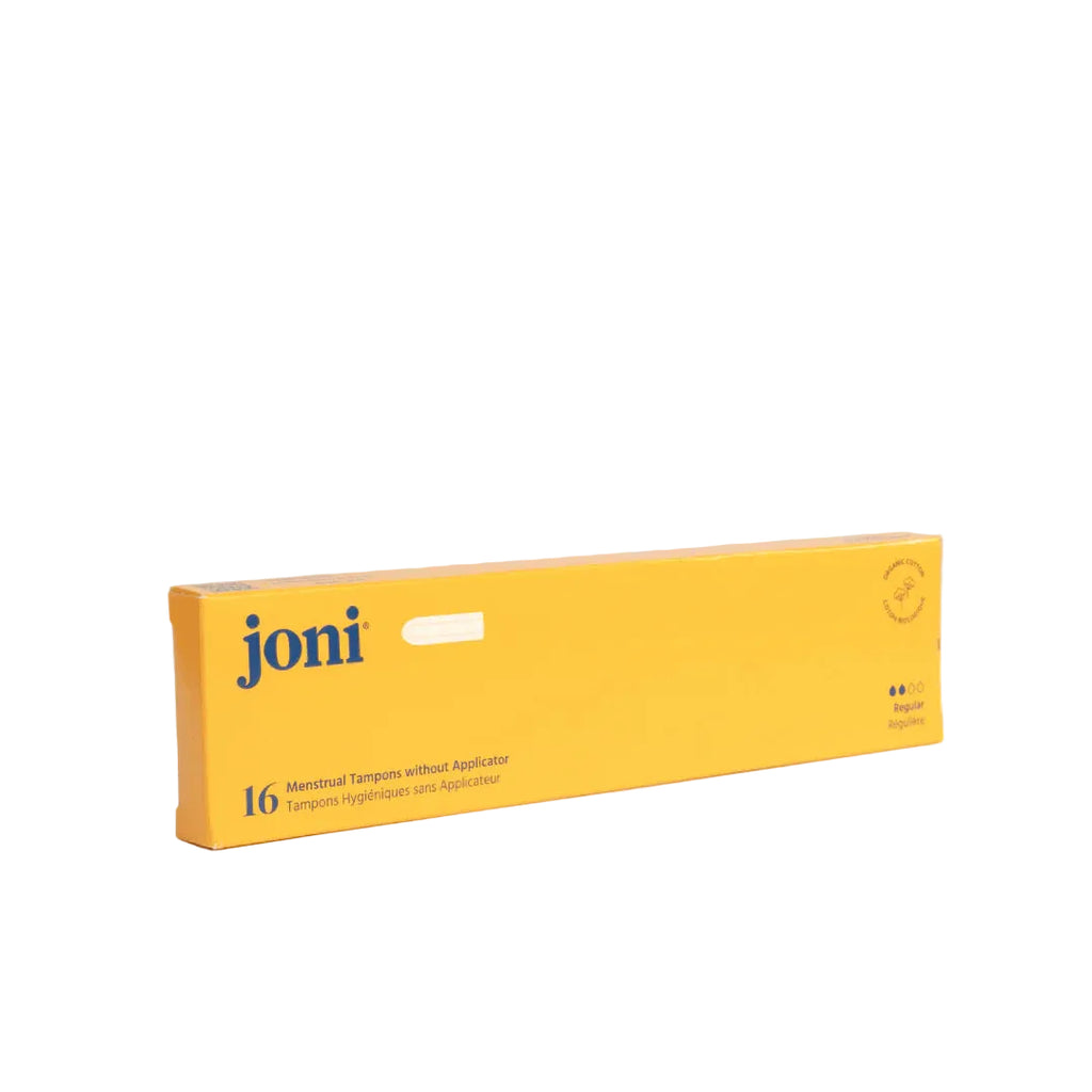 Joni Organic Cotton Regular Tampons – Non-Applicator 16 Tampons