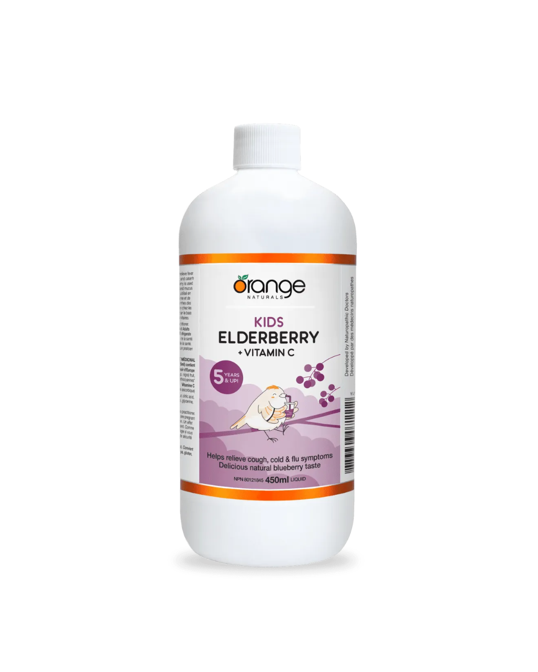 Orange Naturals Kids Elderberry + Vitamin C – 120 mL