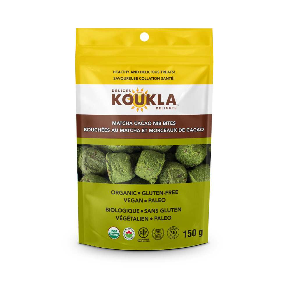 Koukla Delights Matcha Cacao Nibs Macaroons – 150g