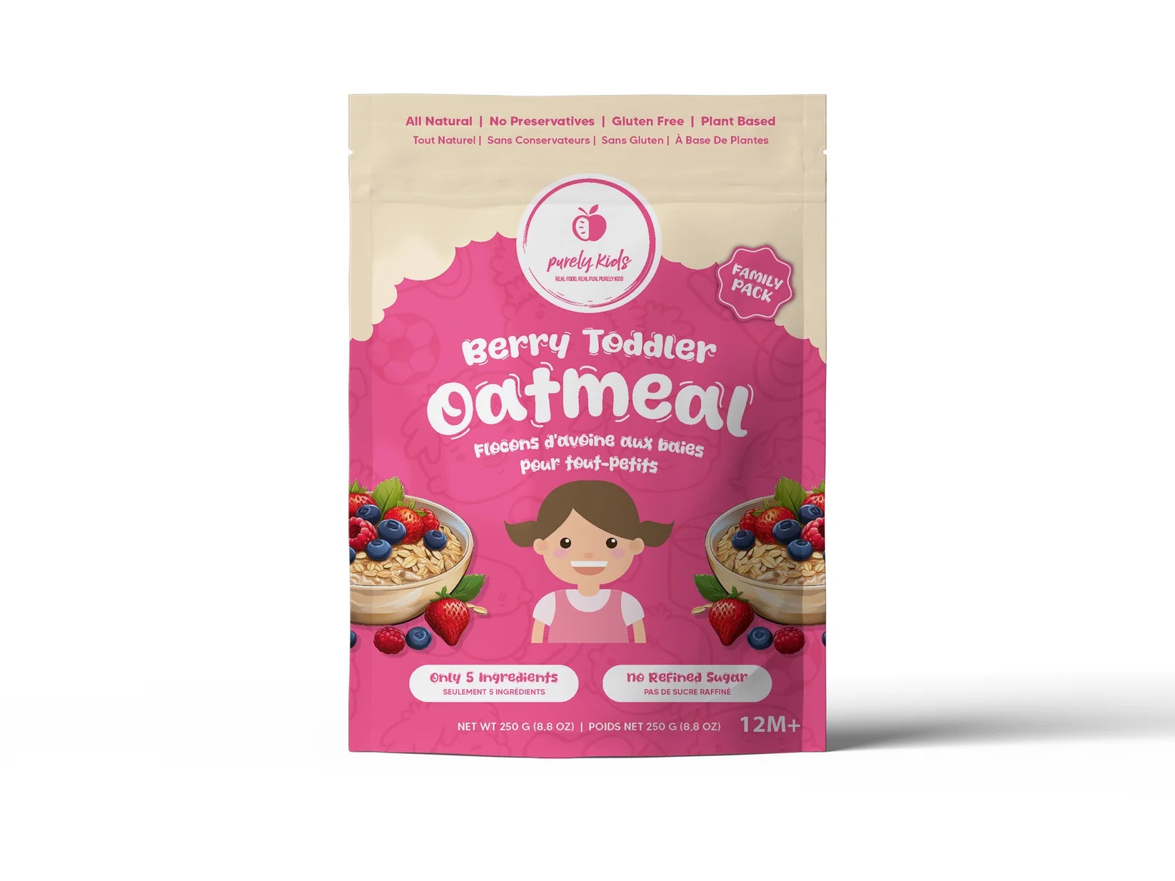 Milkin’ More Purely Kids Organic Berry Toddler Oatmeal