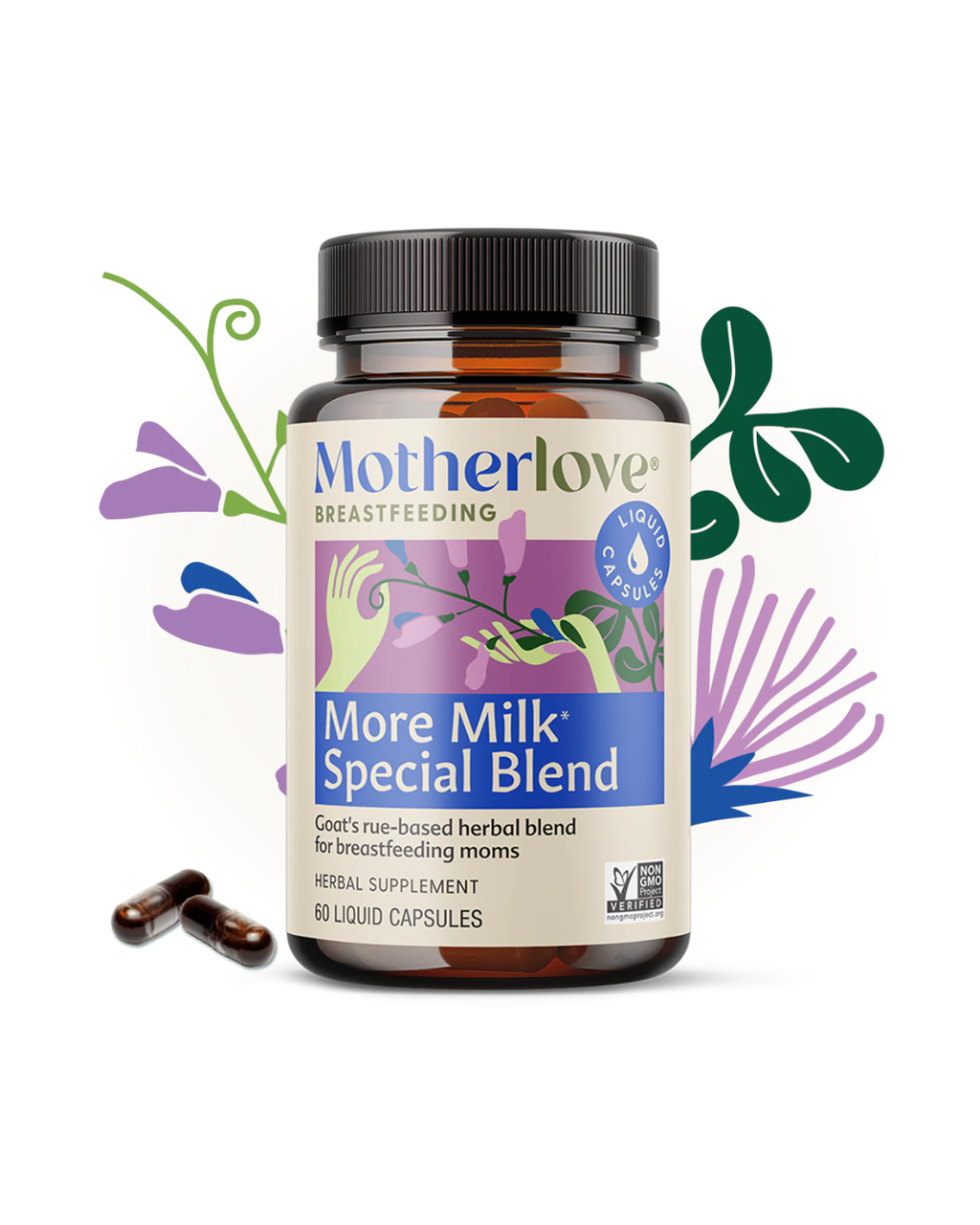Motherlove More Milk Special Blend - 60 Liquid Capsules