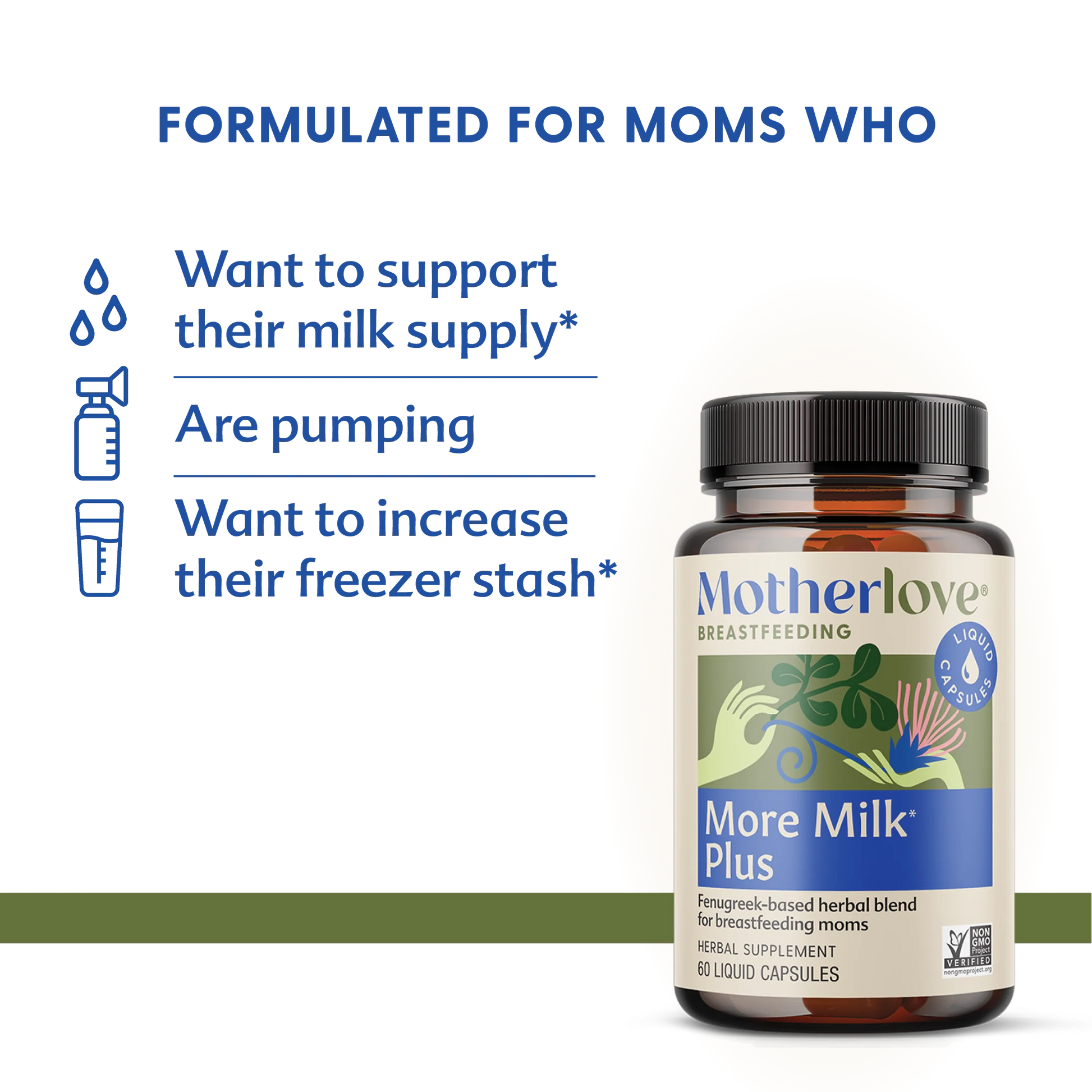 Motherlove More Milk Plus - 60 Liquid Capsules
