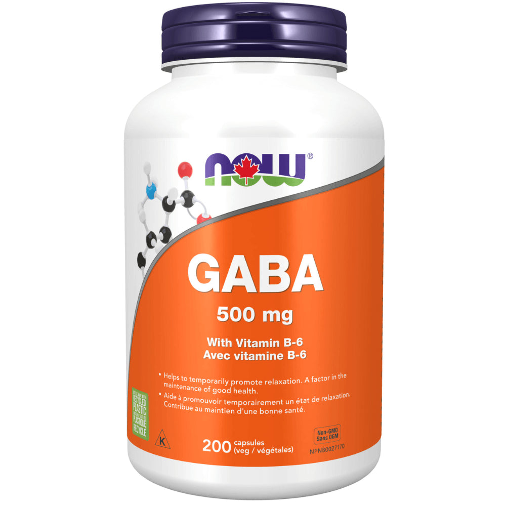 NOW GABA - 500 mg - 200 Capsules