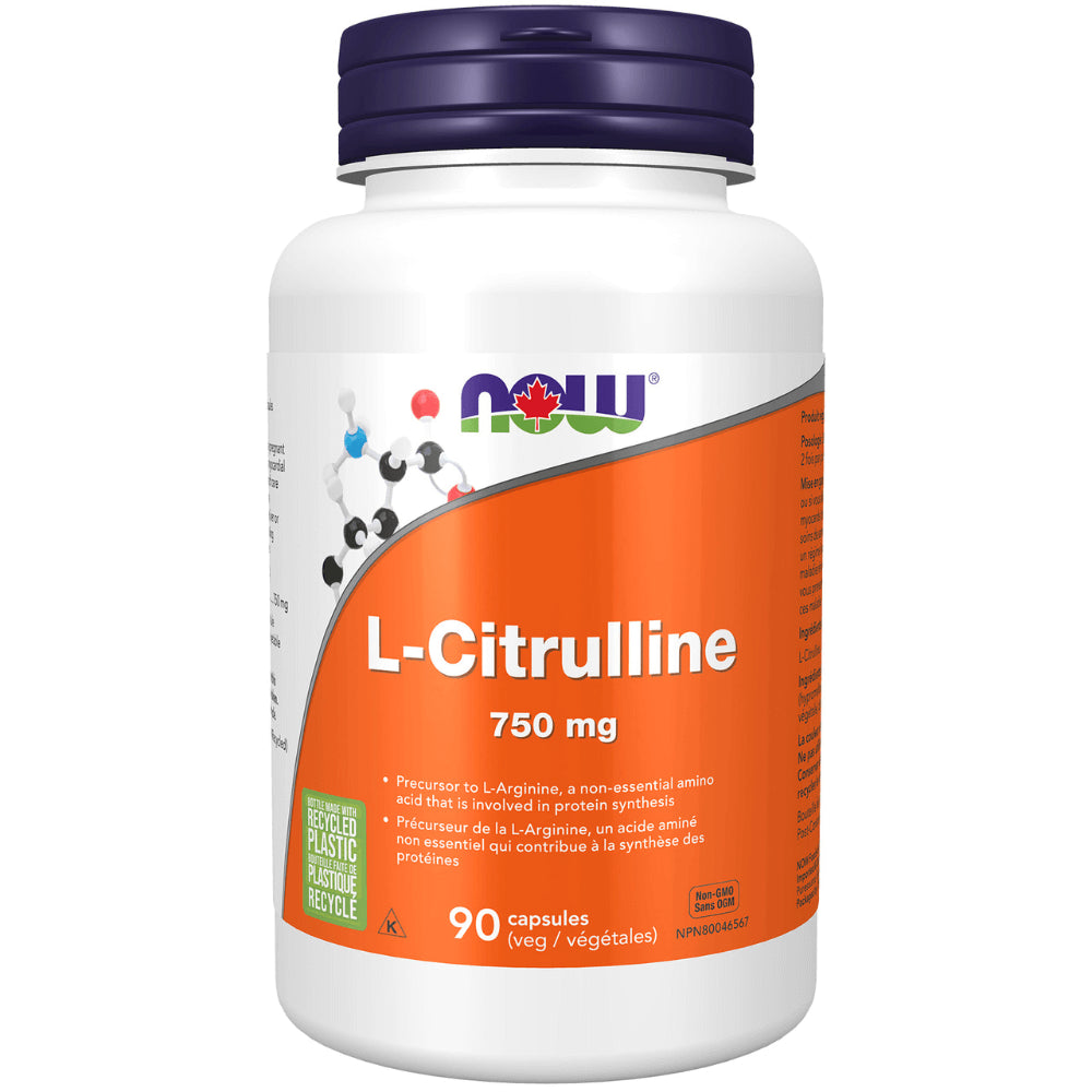 NOW L-Citrulline - 750 mg - 90 Capsules