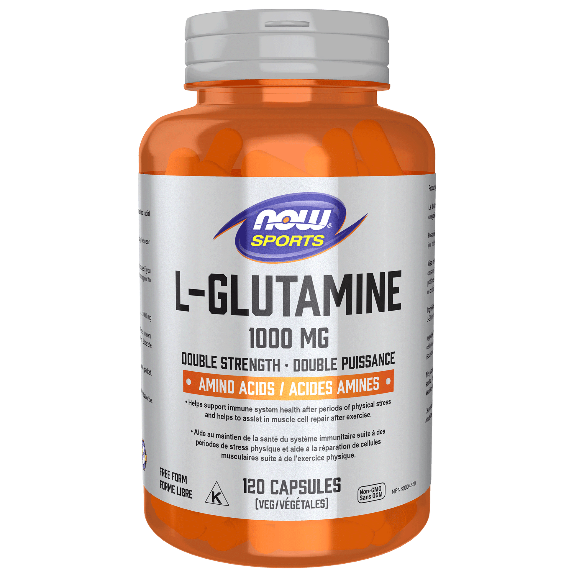 Now Foods L-Glutamine - 1000 mg - 120 Capsules
