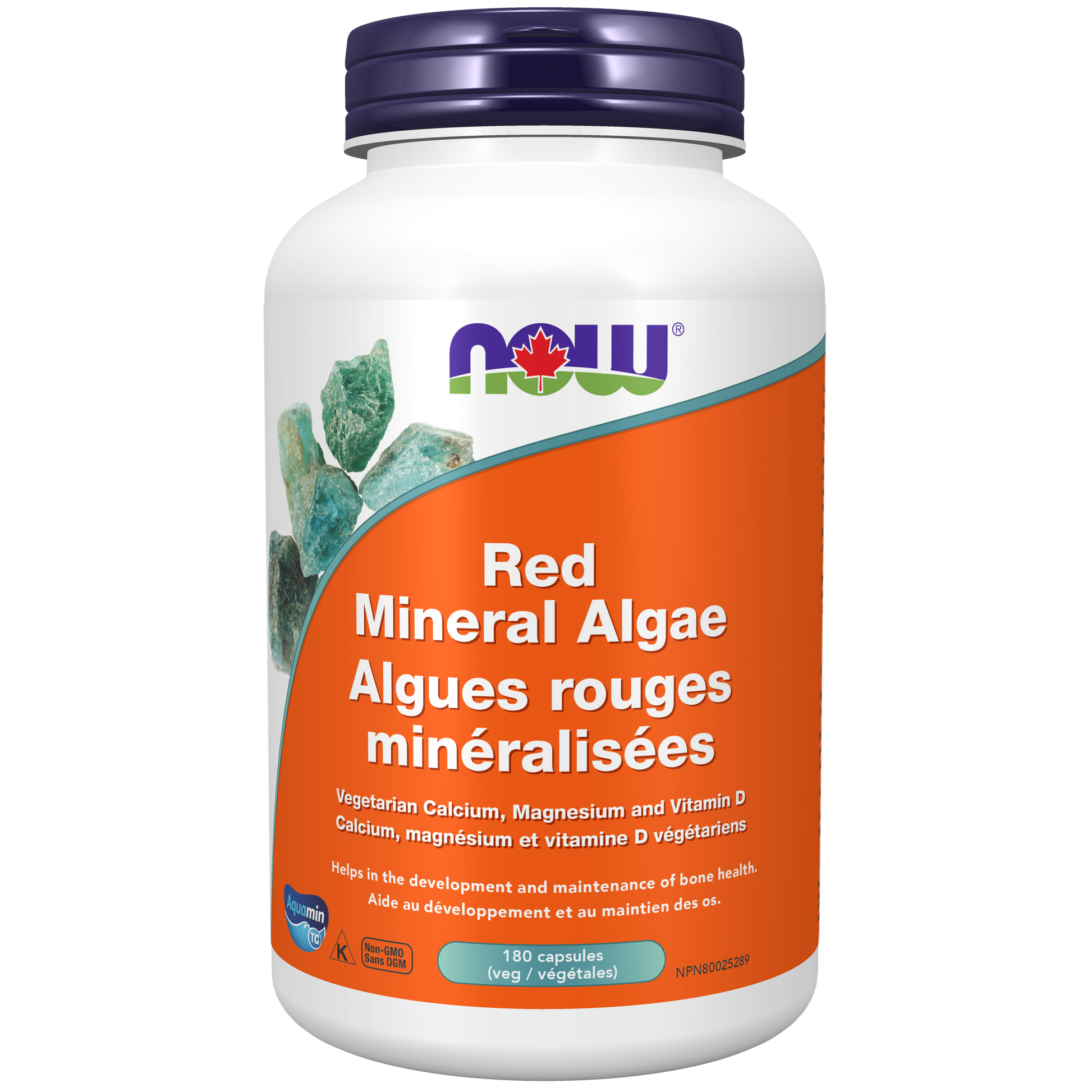 NOW Red Mineral Algae - 180 Capsules