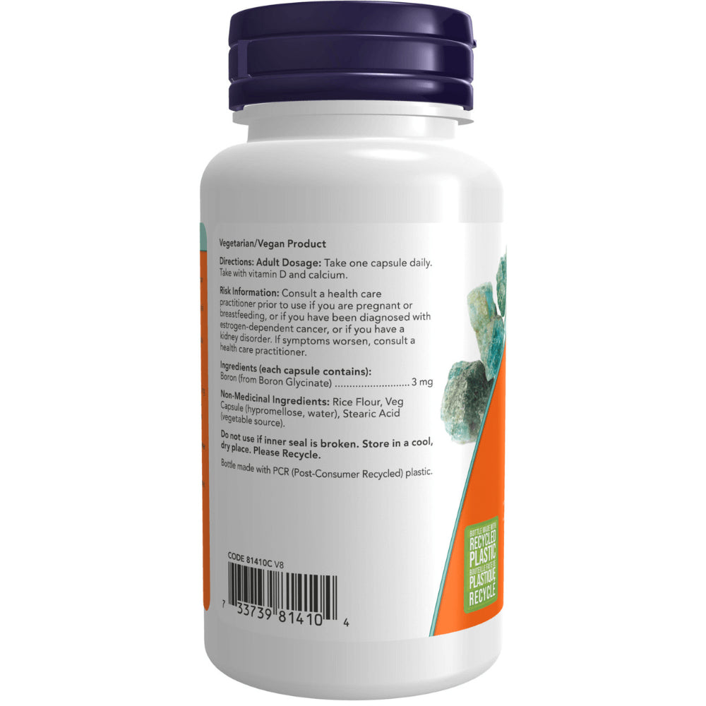 NOW Boron - 3 mg - 100 Capsules