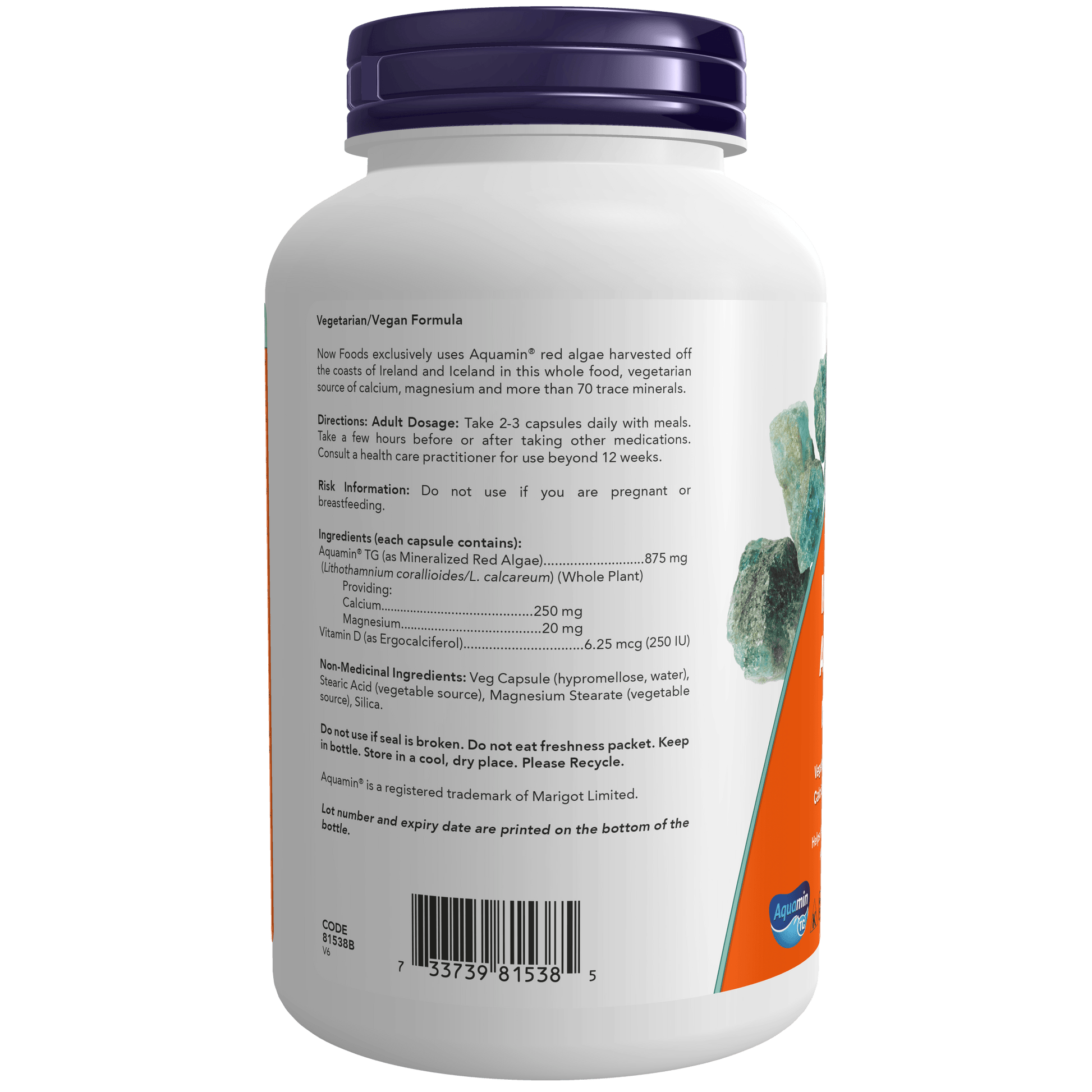 NOW Red Mineral Algae - 180 Capsules