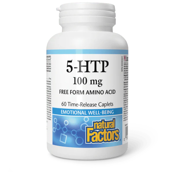 Natural Factors 5-HTP - 100 mg - 60 Time Release Caplets