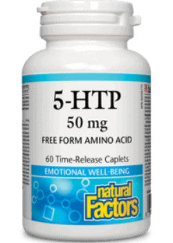 Natural Factors 5-HTP - 50 mg - 60 Time Release Caplets