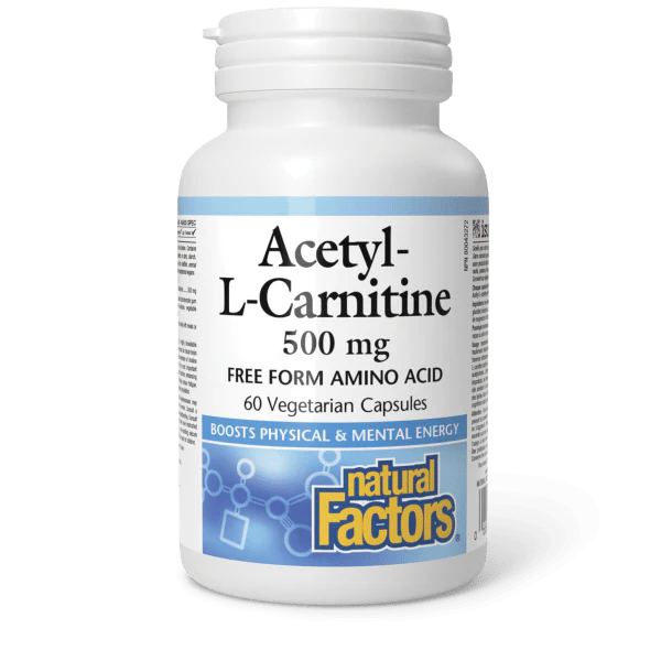 Natural Factors Acetyl - L-Carnitine - 500 mg - 60 Caps