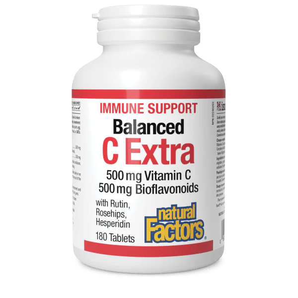 Natural Factors Balanced C Extra - 500 mg - 180 Tablets