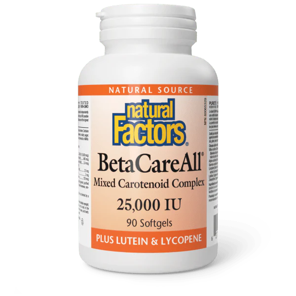 Natural Factors Betacareall - 20,000 IU - 90 Softgels