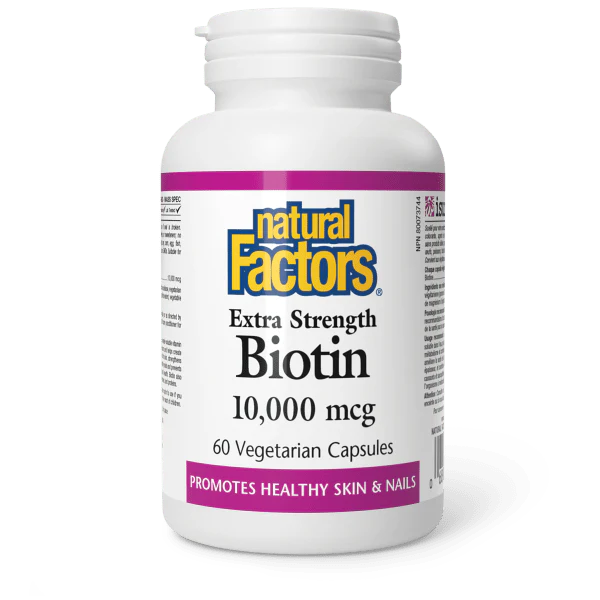 Natural Factors Biotin Extra Strength - 10,000 mcg - 60 caps