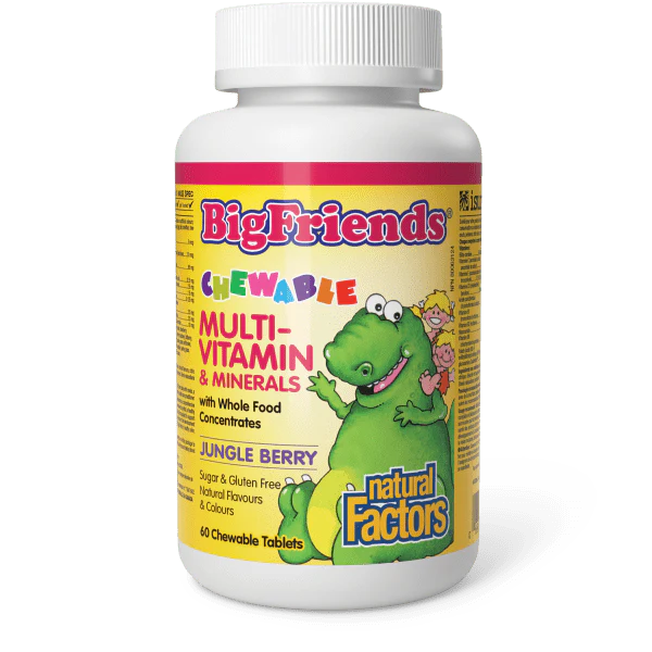 Natural Factors Chewable Multivitamin & Minerals with Wole Food Concentrate - 60 Tabs