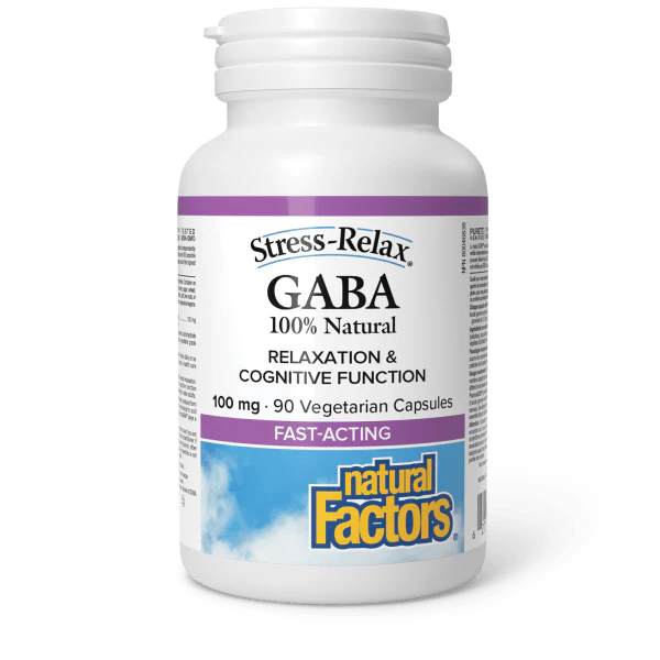 Natural Factors GABA - 100 mg - 90 Capsules