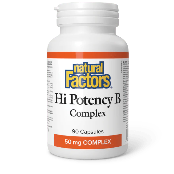 Natural Factors Hi Potency B Complex - 50 mg - 90 Caps