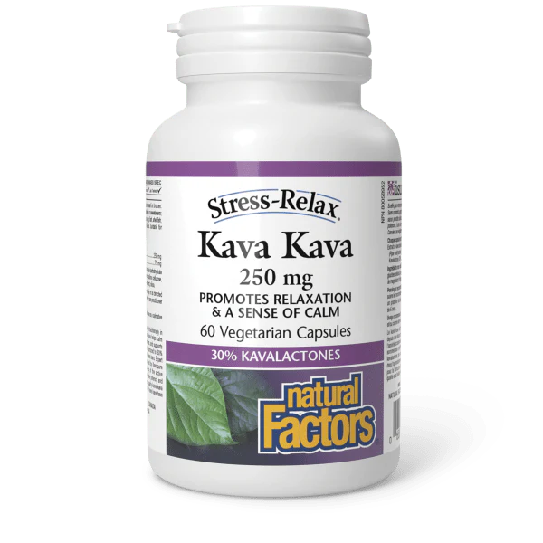 Natural Factors Kava Kava Stress Relax - 250 mg, 60 Capsules