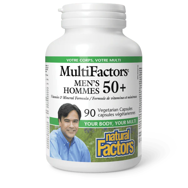 Natural Factors Men's 50+, MultiFactors - 90 Capsules