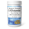 Natural Factors Micronized Fermented L-Glutamine - 5 g - 300 g Unflavored Powder
