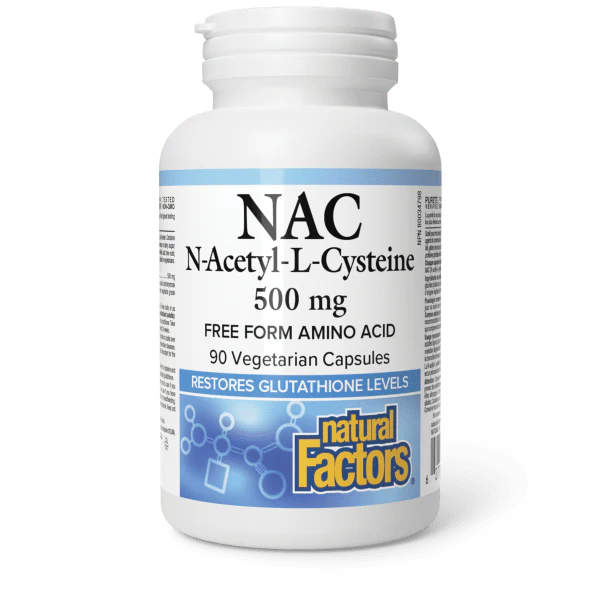 Natural Factors N-Acetyl - L-Cysteine Amino Acid - 500 mg - 90 Capsules