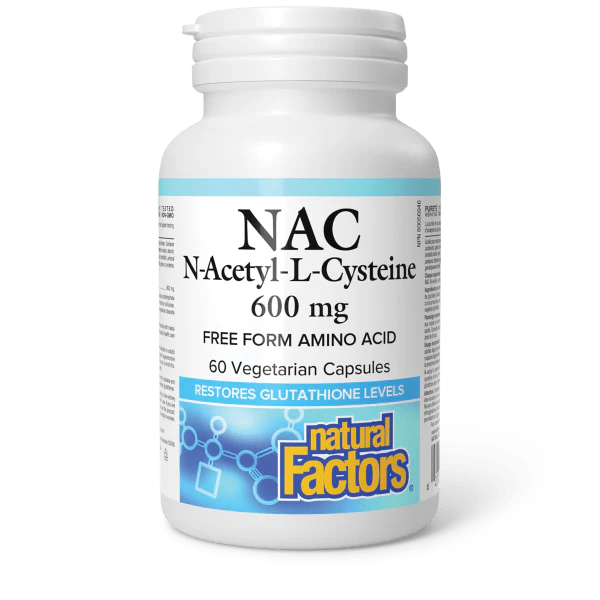 Natural Factors N-Acetyl - L-Cysteine Amino Acid - 600 mg - 600 Capsules