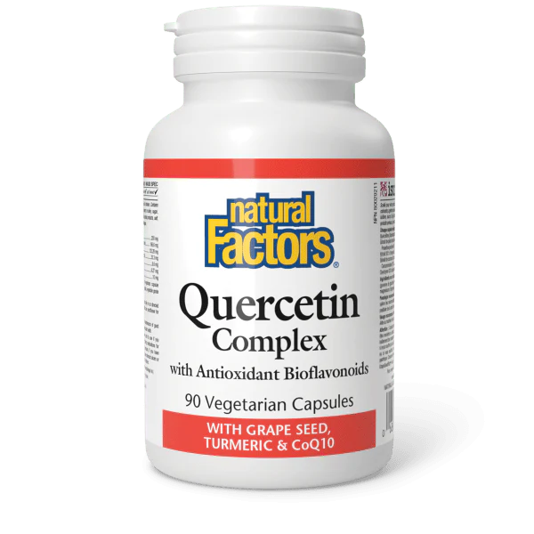 Natural Factors Quercetin Complex with Grape Seed, Tumeric & CoQ10 - 90 Caps