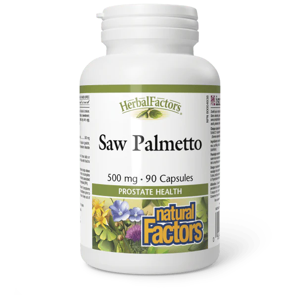 Natural Factors Saw Palmetto Herbal Factors - 500 mg - 90 Capsules