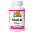 Natural Factors Selenium - 200 mcg - 90 Tablets