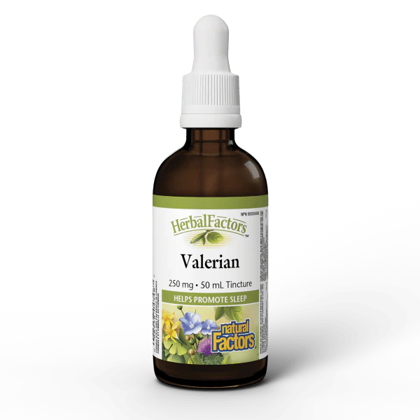 Natural Factors Valerian, Herbal Factors - 250 mg - 50 mL Tincture