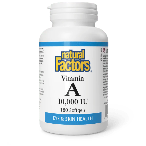 Natural Factors Vitamin a - 10,000 IU - 180 Softgels